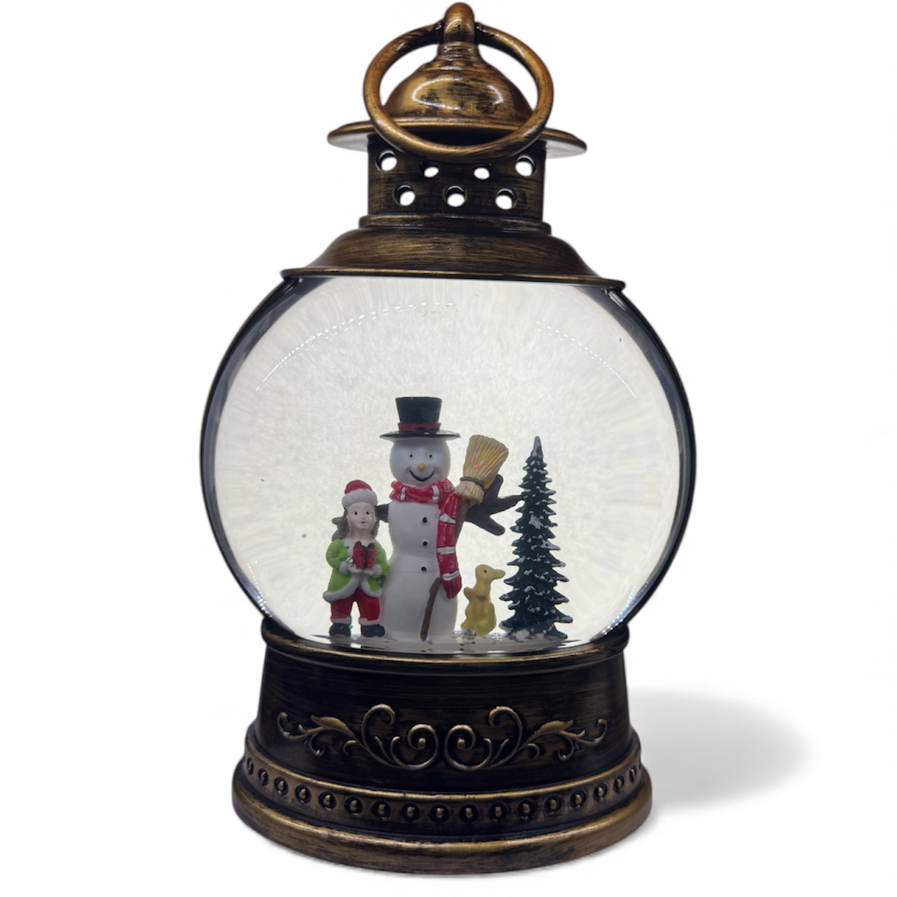 Işıklı Yılbaşı Kar Küresi Kardan Adam Temalı - Görsel 6